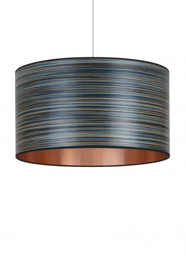 Blue Stripe Copper Storm Furniture, Blue And Copper Lamp Shade
